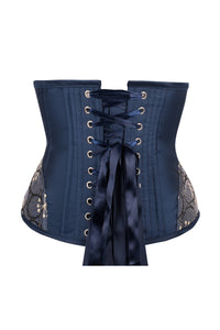 Midnight Blue Underbust With Shimmering Hip Panels